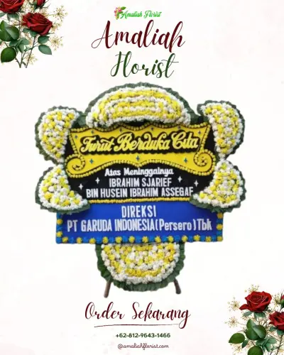 Papan Bunga Duka di Sukorame