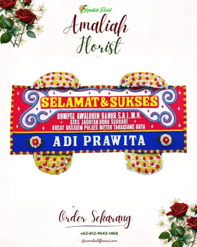 Karangan Bunga Ucapan Selamat di Sukorame